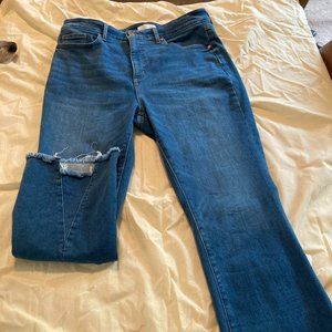 Curvy Cropped Flare jeans from LOFT (size 12R)